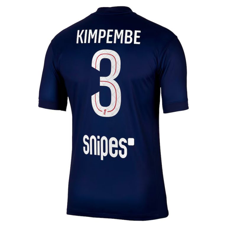 Maillot PSG Jordan Taille L Dédicacé Par Presnel Kimpembe - Neuf Avec étiquettes