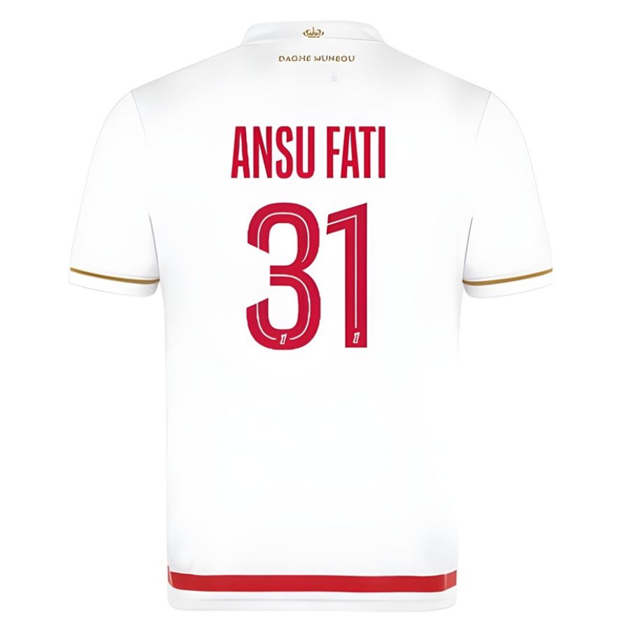 Maillot AS Monaco Domicile 2025 2026 Ansu Fati