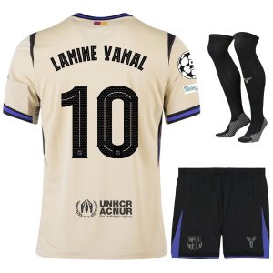 Maillot Kit Enfant Barca Exterieur 2025 2026 Lamine Yamal UCL