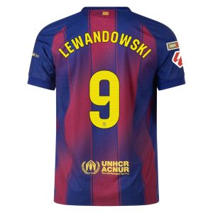 Maillot Match Barca Domicile 2025 2026 Lewandowski La Liga