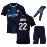 Maillot Kit Enfant OM Exterieur 2025 2026 Weah