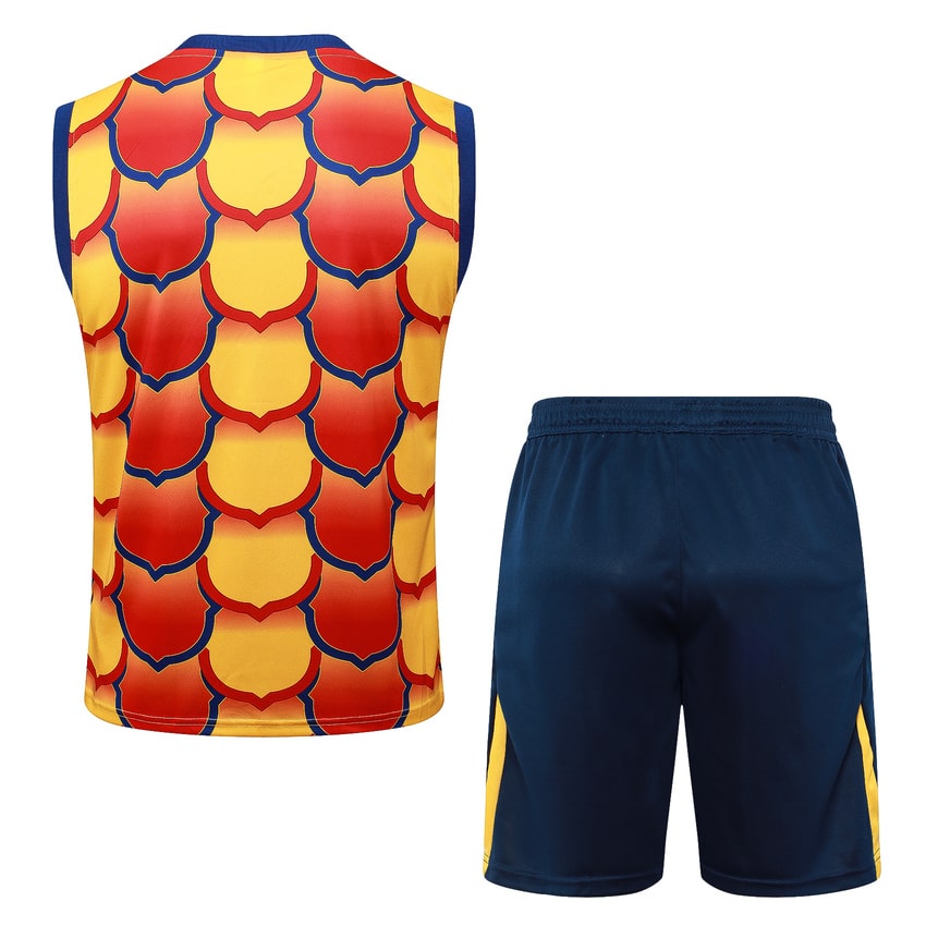 Debardeur Short Barca 2024 2025 Jaune Rouge