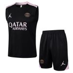Debardeur Short PSG 2024 2025 Noir Rose