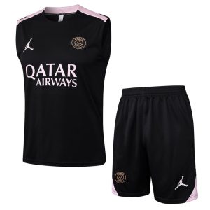 Debardeur Short PSG 2024 2025 Noir Rose