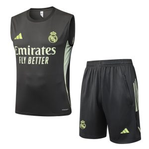 Debardeur Short Real Madrid 2025 2026 Noir Jaune