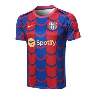 Ensemble Maillot Short Barca 2024 2025 Bleu Rouge