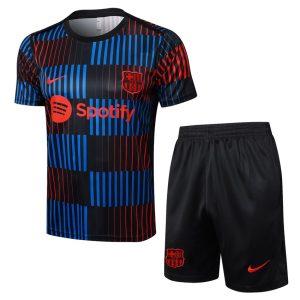 Ensemble Maillot Short Barca 2024 2025 Noir Bleu