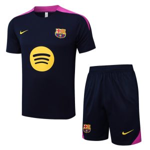 Ensemble Maillot Short Barca 2025 2026 Noir Rose