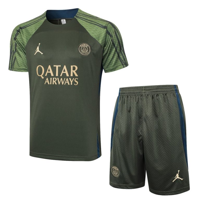 conjunto-de-camiseta-y-pantal-n-corto-verde-oscuro-del-psg-2024-2025