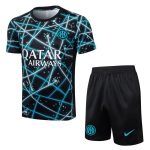 Ensemble Maillot Short PSG 2025 2026 Noir Bleu Ciel