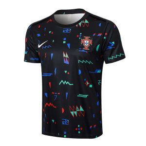 Ensemble Maillot Short Portugal 2024 2025 Noir Motif