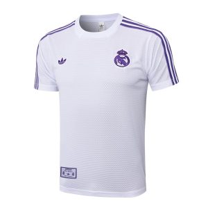 Ensemble Maillot Short Real Madrid 2025 2026 Blanc Violet