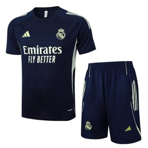 Ensemble Maillot Short Real Madrid 2025 2026 Bleu Sombre