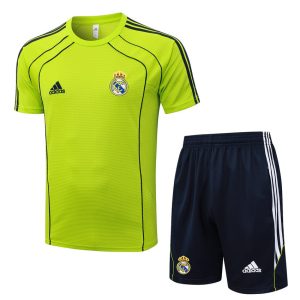 Ensemble Maillot Short Real Madrid 2025 2026 Jaune Foncé