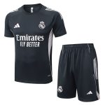 Ensemble Maillot Short Real Madrid 2025 2026 Noir Clair