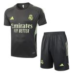 Ensemble Maillot Short Real Madrid 2025 2026 Noir Jaune