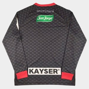 Maillot Palestine CL 2025 2026 Exterieur Noir Manches Longues (2)