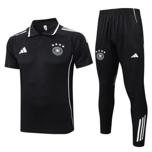 Survetement Allemagne Polo 2025 2026 Noir Blanc