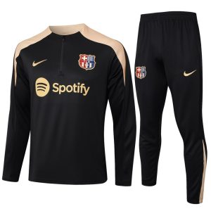 Survetement Barca Training 2024 2025 Noir Beige