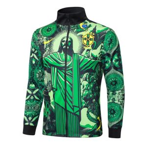 Survetement Bresil Veste 2024 2025 Vert Motif