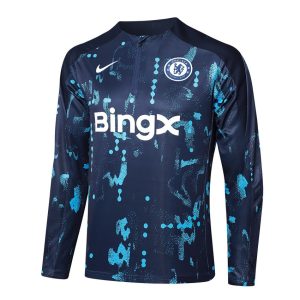 Survetement Chelsea Training 2024 2025 Bleu Motif