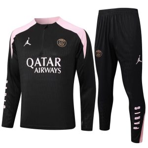 Survetement PSG Training 2024 2025 Noir Rose