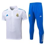 Survetement Real Madrid Polo 2025 2026 Blanc Bleu