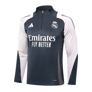 Survetement Real Madrid Training 2024 2025 Noir Blanc