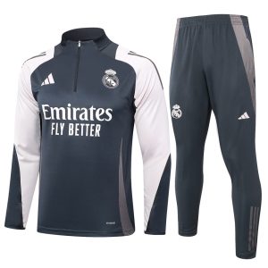 Survetement Real Madrid Training 2024 2025 Noir Blanc