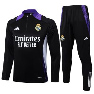 Survetement Real Madrid Training 2024 2025 Noir Violet