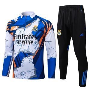 Survetement Real Madrid Training 2025 2026 Bleu Tache
