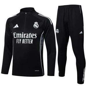 Survetement Real Madrid Training 2025 2026 Noir Sombre