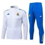 Survetement Real Madrid Veste 2025 2026 Blanc Bleu