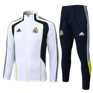 Survetement Real Madrid Veste 2025 2026 Blanc Noir