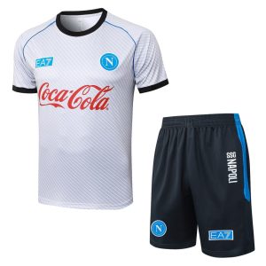 Ensemble Maillot Short Naples 2025 2026 Blanc
