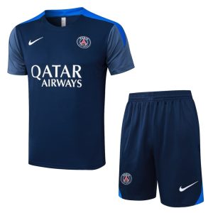 Ensemble Maillot Short PSG 2025 2026 Bleu Foncé