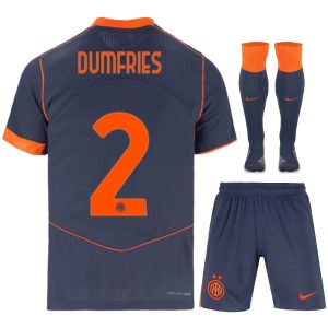 Maillot Kit Enfant Inter Milan Third 2025 2026 Dumfries