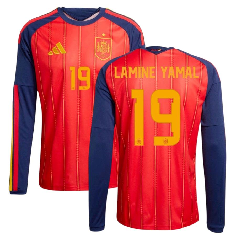 Maillot Espagne Domicile 2026 2027 Lamine Yamal Manches Longues (1)