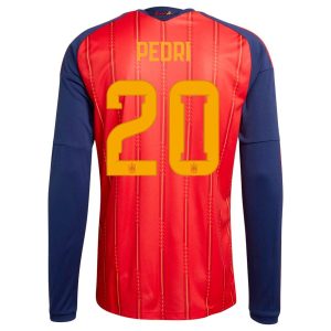Maillot Espagne Domicile 2026 2027 Pedri Manches Longues (2)