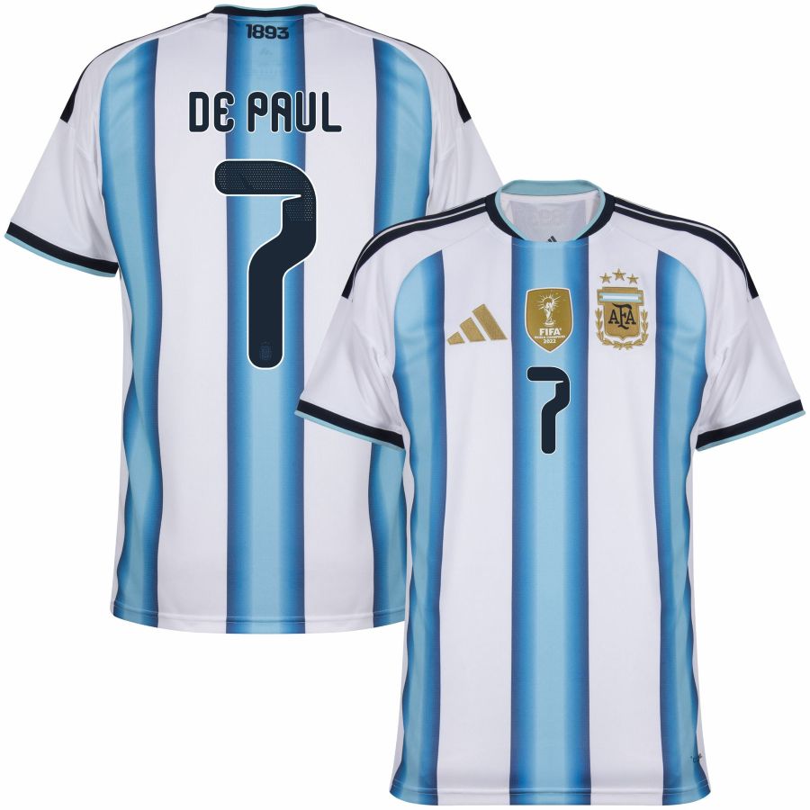 Maillot Argentine Domicile 2026 2027 De Paul (1)