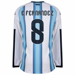 Maillot Argentine Domicile 2026 2027 Manches Longues E. Fernandez (3)
