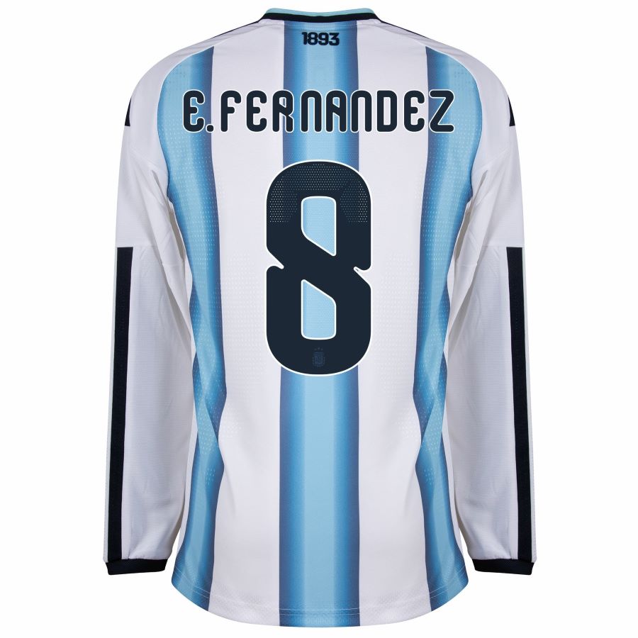 Maillot Argentine Domicile 2026 2027 Manches Longues E. Fernandez (3)
