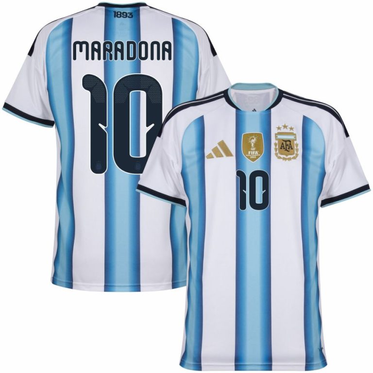 Maillot Argentine Maradona Signé – Avec Certificat D'authenticité, Collector