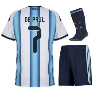 Maillot Kit Enfant Argentine Domicile 2026 2027 De Paul