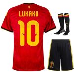 Maillot Kit Enfant Belgique Domicile 2026 2027 Lukaku (1)