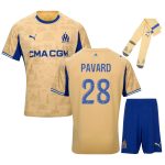 Maillot Kit Enfant OM Fourth 2025 2026 Pavard