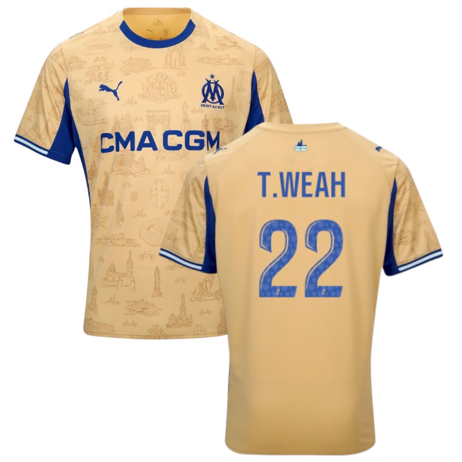 Maillot OM Fourth 2025 2026 Weah (1)