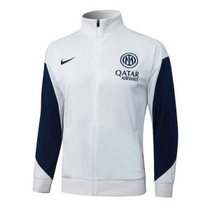 Survetement Inter Milan Veste 2025 2026 Blanc Bleu