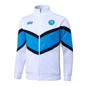 Survetement Naples Veste 2025 2026 Blanc Bleu