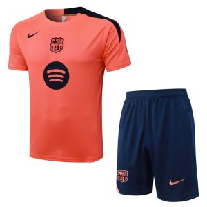 Ensemble Maillot Short Barca 2025 2026 Orange